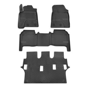 Lexus LX570 Floor Mats - Omac - Rubber TPE - Black - 2012